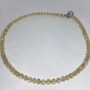 Citrine authentic faceted necklace